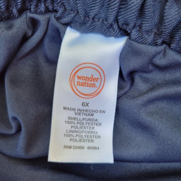 Girls Navy Blue Uniform Skorts - Size 6X - Picture 4 of 4